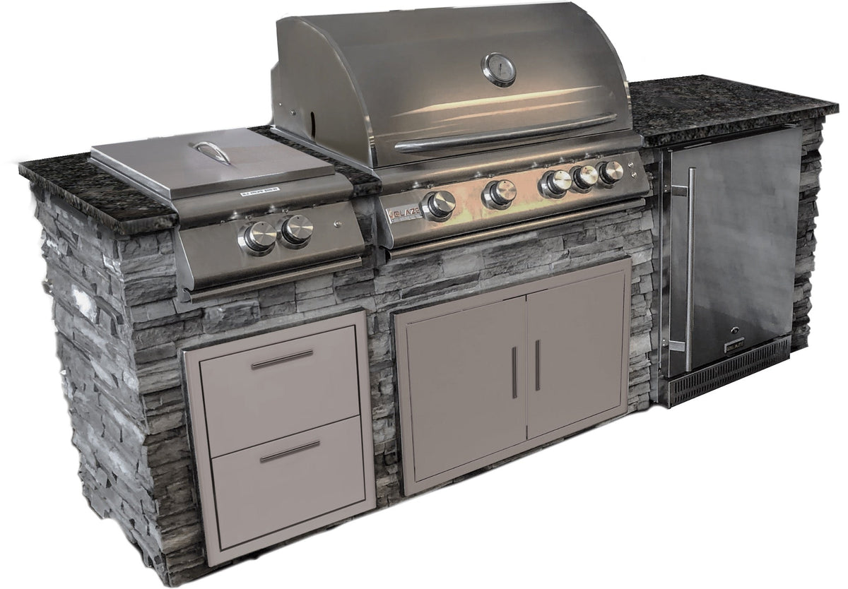 WPPO modular outdoor kitchen example 8; configurations vary
