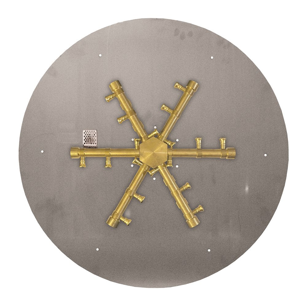 34" Stainless Steel NG Round Flat Pan