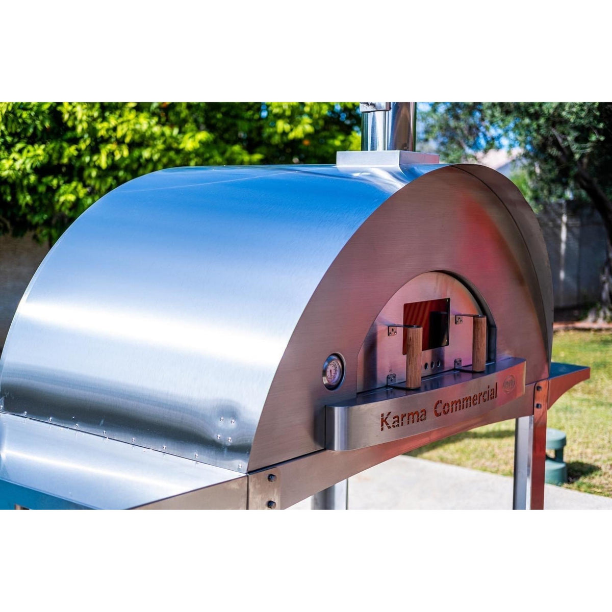 WPPO Karma 25 Inch Stainless Steel Wood Fired Countertop Pizza Oven - The  Flawless Host