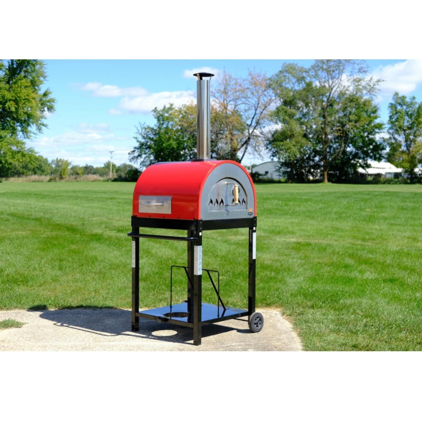 Traditional 25" Multi Fueled Pizza Oven. Wood and Gas - Gas Burner Included - WPPO LLC Direct