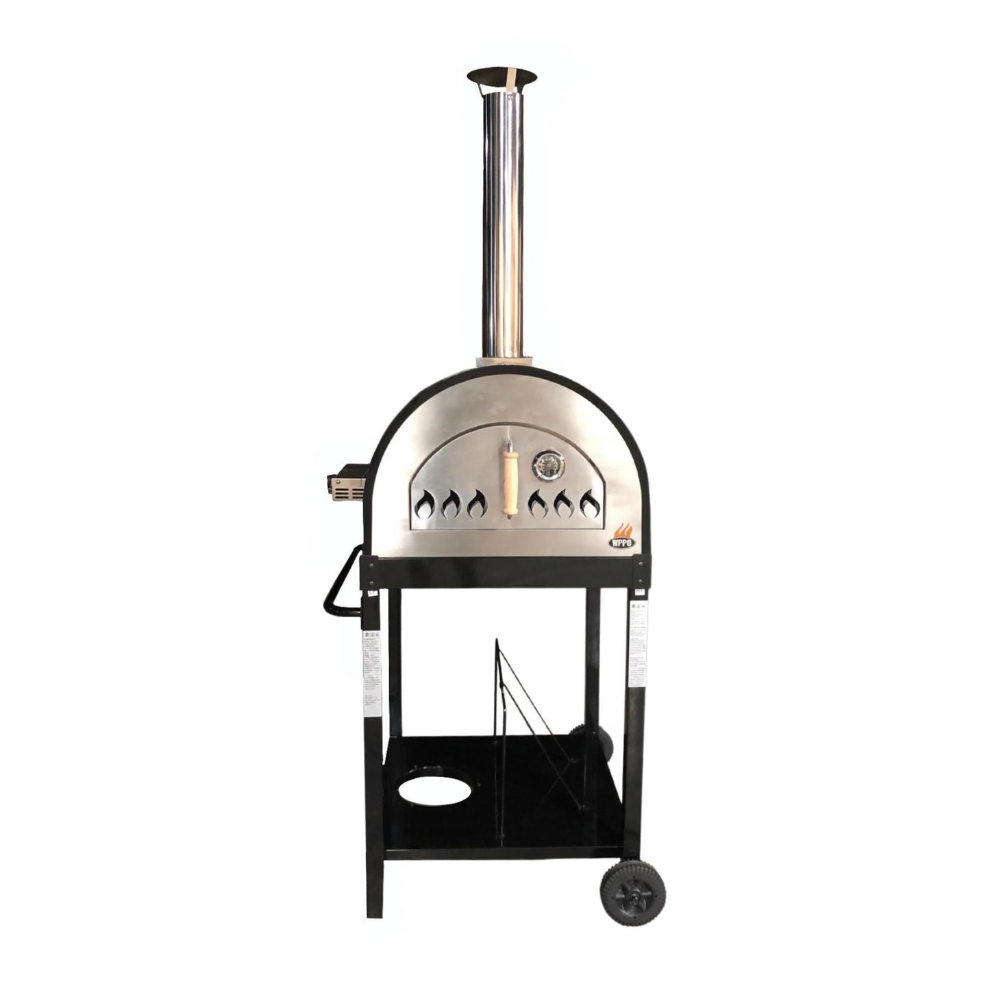 Traditional 25" Multi Fueled Pizza Oven. Wood and Gas - Gas Burner Included - WPPO LLC Direct