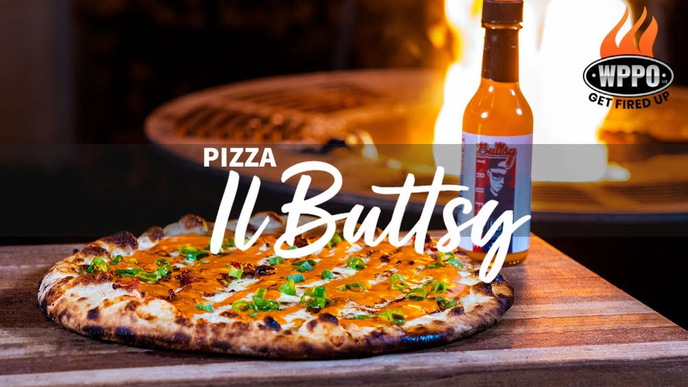 Wood-Fired Pizza with Truffle Hot Sauce and Jalapeño Ranch: "Pizza Il Buttsy"