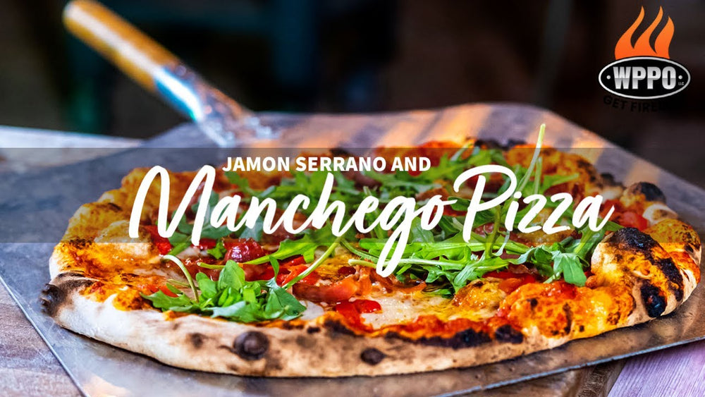 Jamon Serrano and Manchego Pizza