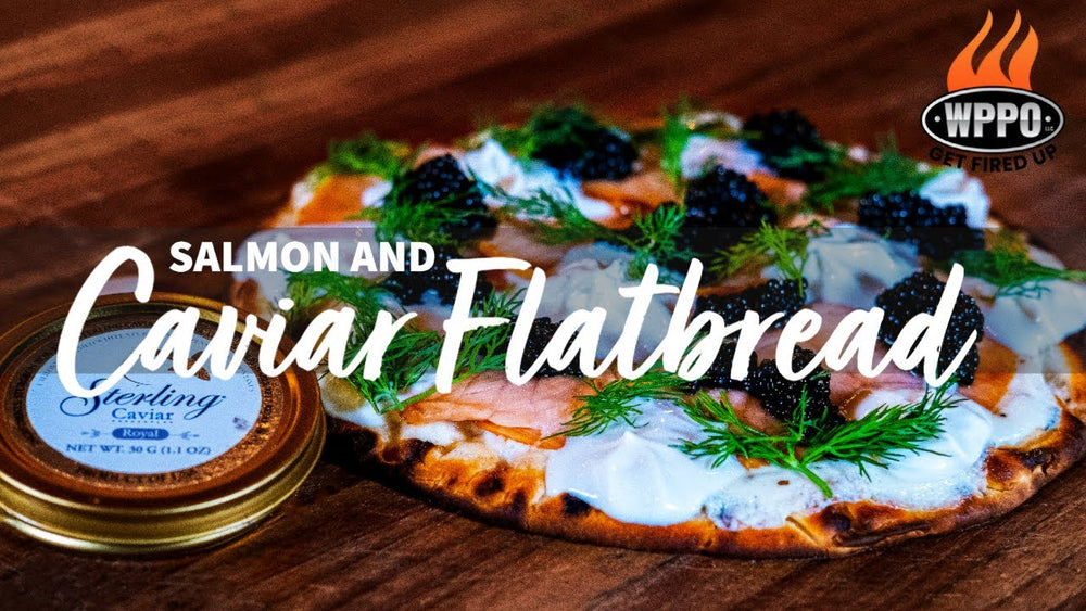 Salmon and Caviar Flatbread