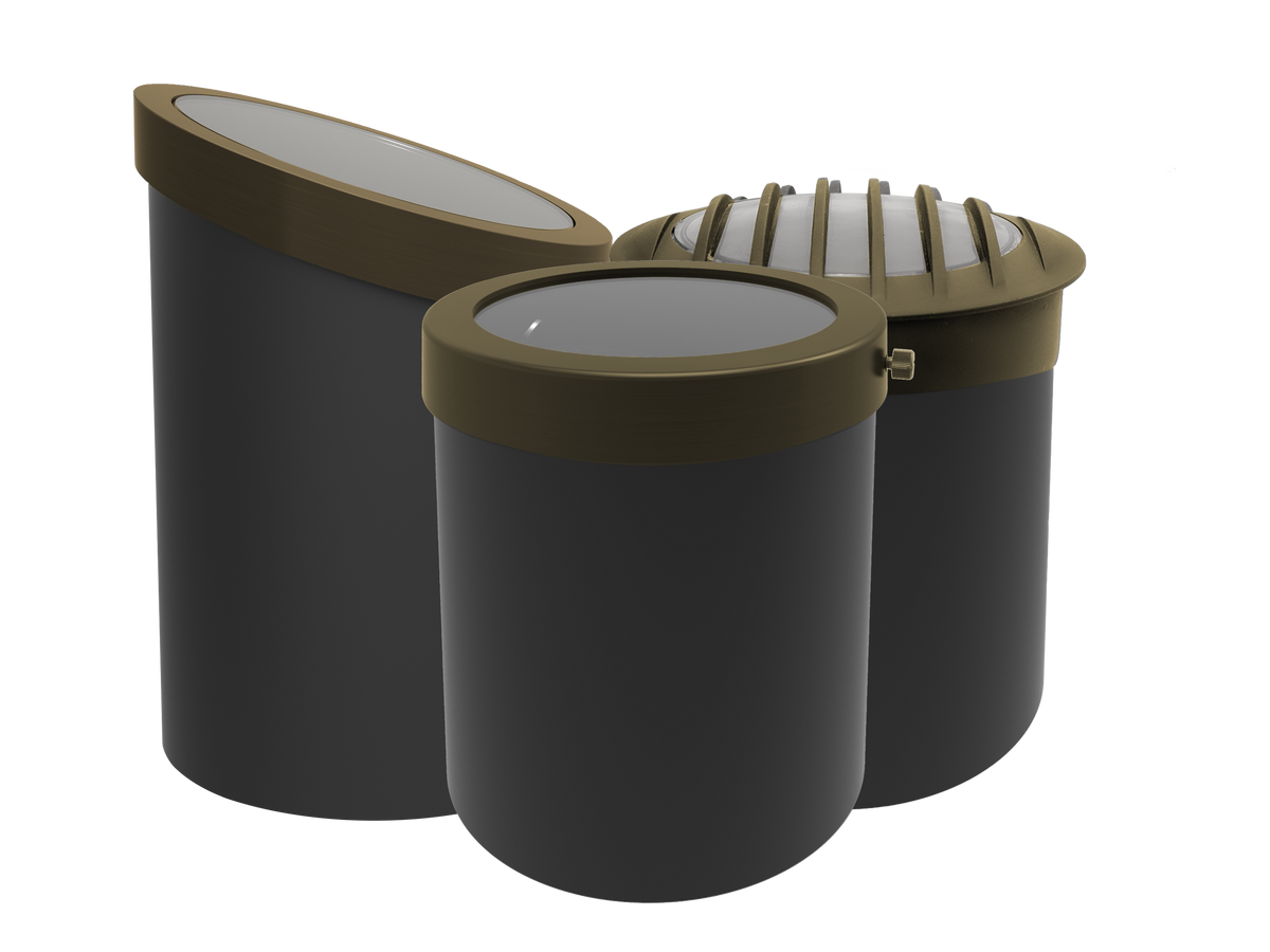 Black Diamond PAR36 Well Light in Bronze FLAT PAR36 7W 2700 30 - WPPO LLC Direct