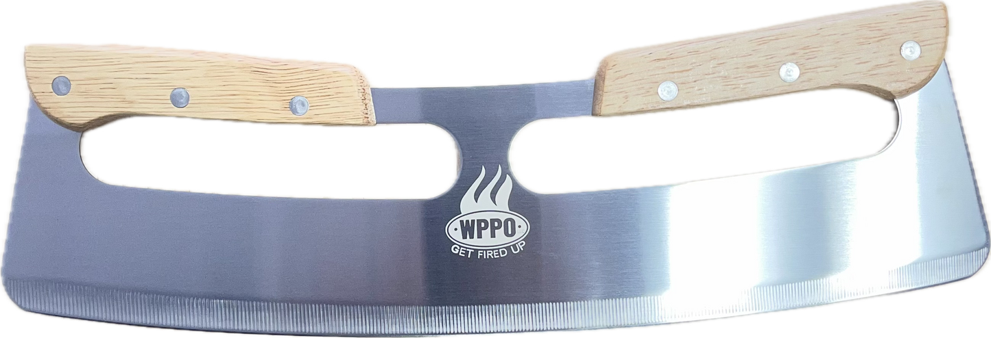 WPPO Rocker style pizza cutter 14" W/ Blade cover - WPPO LLC Direct