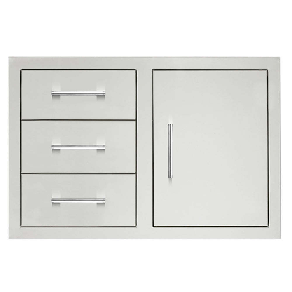 TrueFlame 33-inch 3-drawer and access door combo - TF-DC3-33-A