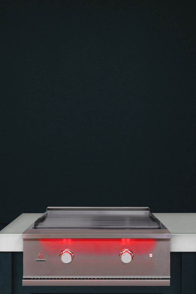 TrueFlame TFG30 griddle built-in view