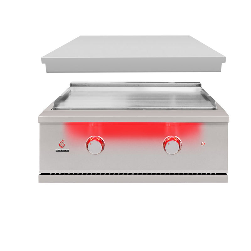 TrueFlame TFG30 griddle floating lid view