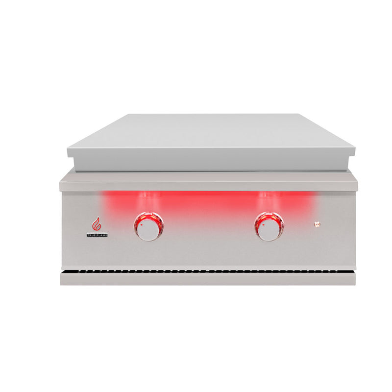TrueFlame TFG30 griddle with lid closed