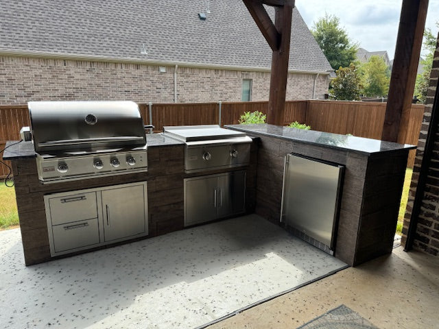 WPPO modular outdoor kitchen example 3; configurations vary