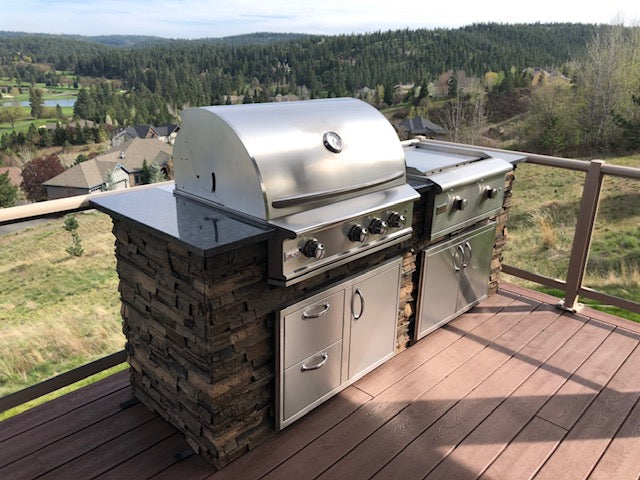 WPPO modular outdoor kitchen example 2; configurations vary