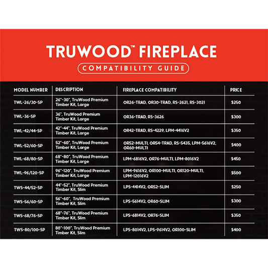 96-120" Large TruWood Premim Timber Kit
