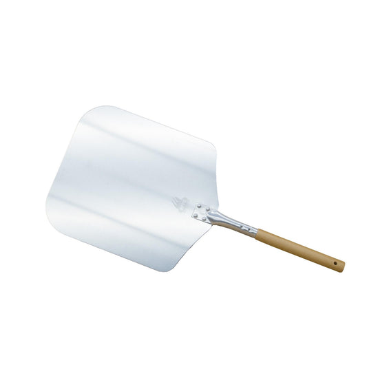 Traditional Aluminum Pizza Peel Wood Handle 12" x 26" - WPPO LLC Direct