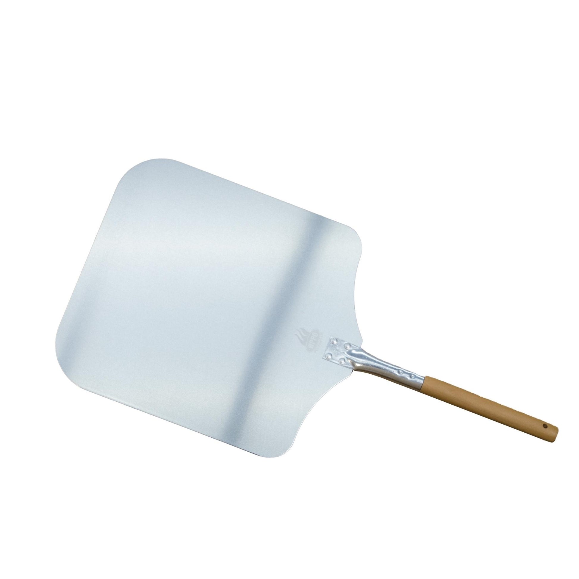 Traditional Aluminum Pizza Peel Wood Handle 12" x 26" - WPPO LLC Direct