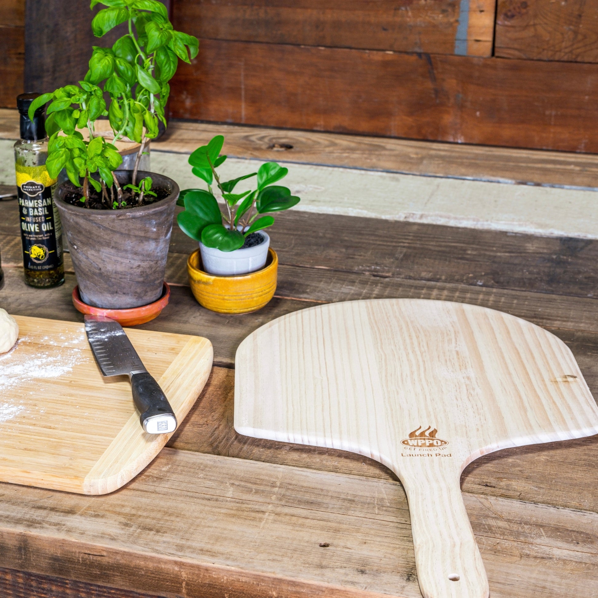 2pk - 14" x 24" Wooden Pizza Peel - 2 Pack. AKA Launch Pad - WPPO LLC Direct
