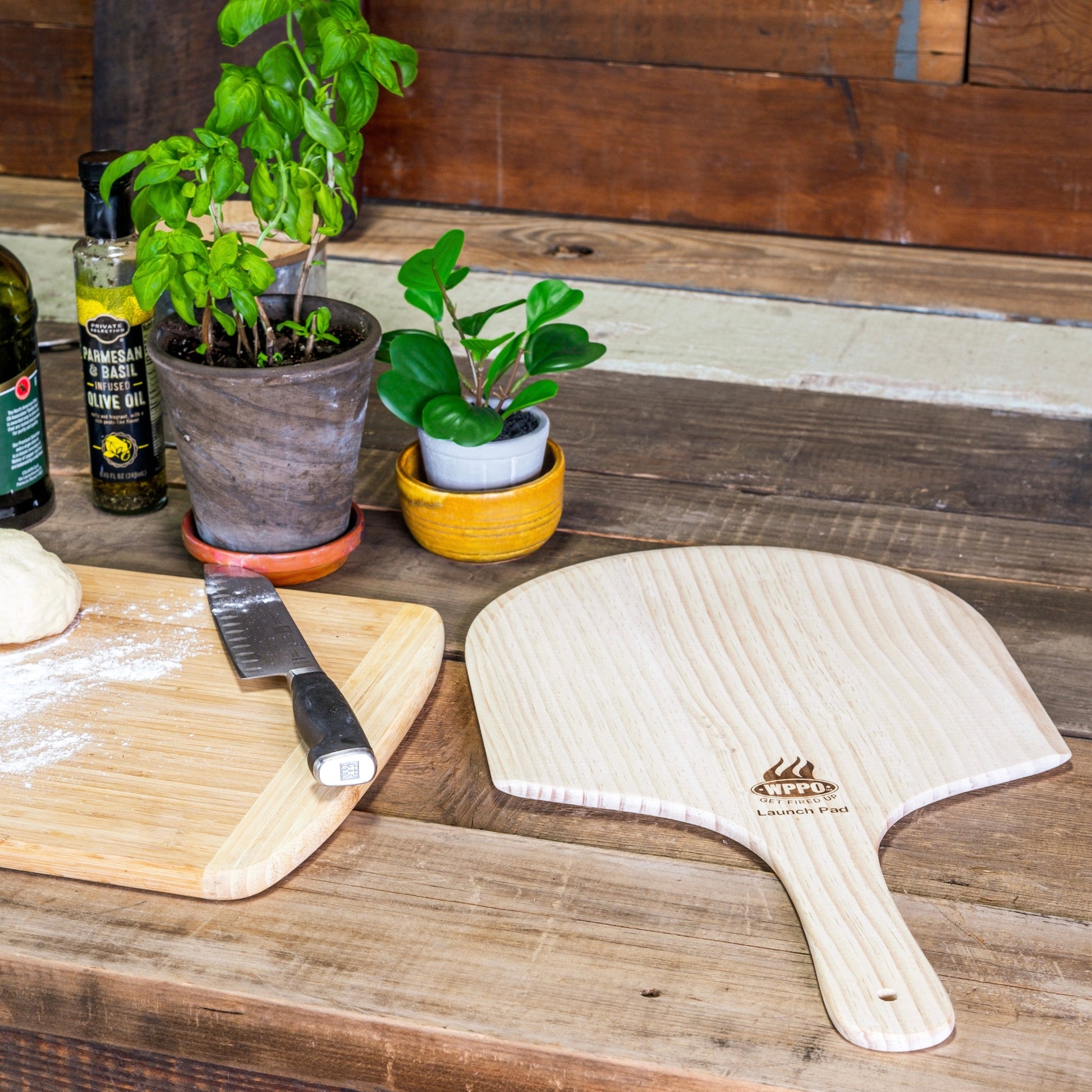 2pk - 12" x 24" Wooden Pizza Peel - 2 Pack. AKA Launch Pad - WPPO LLC Direct