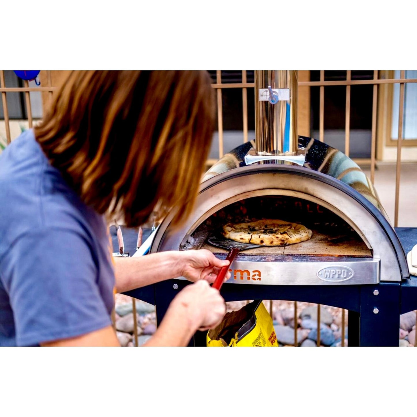 7" Round Pro Pizza Peel W/ Break Down Handle - WPPO LLC Direct