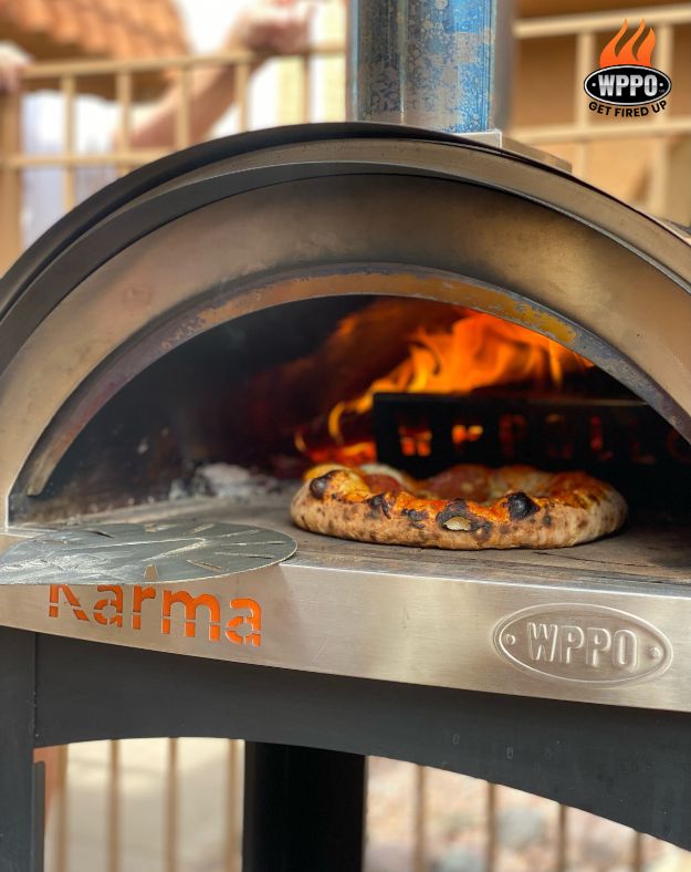 Wood Fired Pizza Oven, Karma 25 - Colored ovens with stand. - WPPO LLC Direct